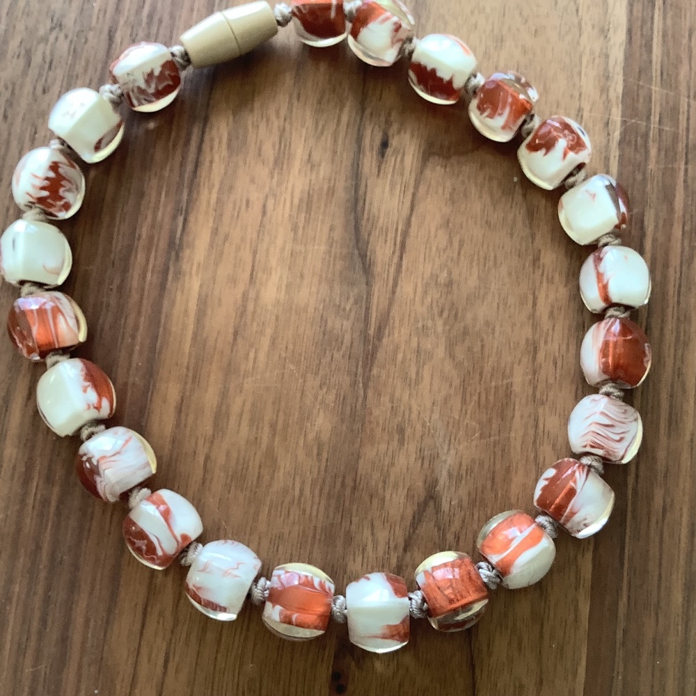 ZSISKA DESIGN - MAGNETIC CLOSURE NECKLACE - PRECIOUS - Copper Leaf